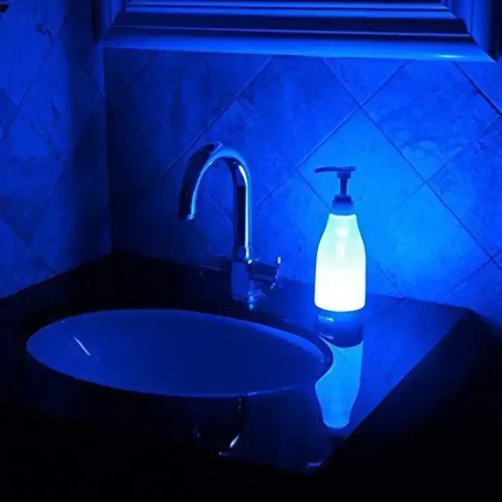Дозатор для рідкого мила з підсвіткою Soap Bright Nightlight Soap Dispenser 400 мл – фото 3