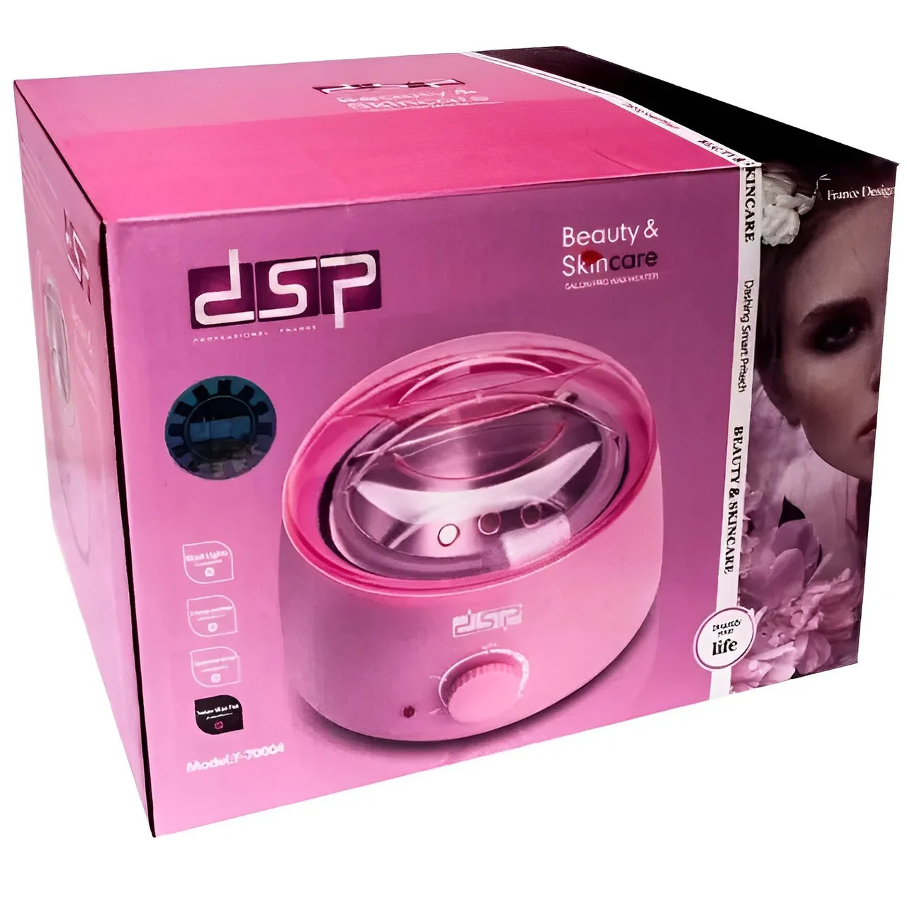 Прилад для нагрівання/плавлення воску для депіляцій DSP F-70004 Beauty Skincare депіляція Рожевий – фото 1