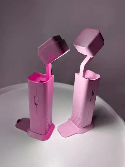 Настільна лампа-ліхтар Power Bank XANES. Рожевий і зелений – фото 2