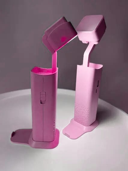 Настільна лампа-ліхтар Power Bank XANES. Рожевий і зелений – фото 4