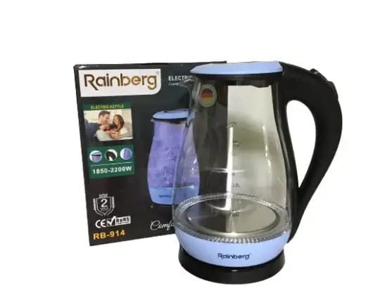 Електричний чайник Rainberg RB-914 скляний 2 л 1850 Вт – фото 1