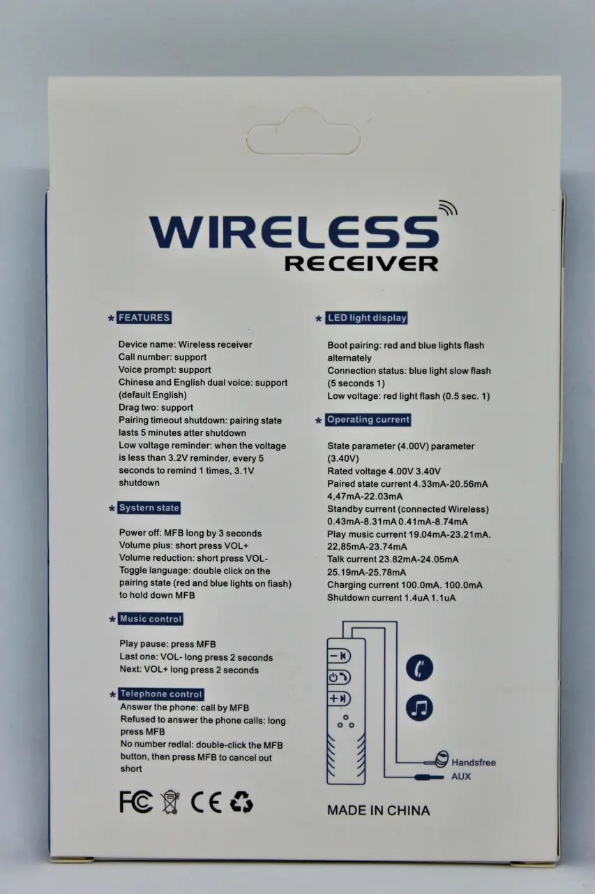 Bluetooth-адаптер для передавання звуку B09 Audio Receiver – фото 5