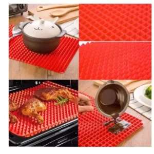 Килимок для випікання PYRAMID PAN Fat-Reduction Silicone Cooking Mat (16,25х11,5 см, силіконовий)grill