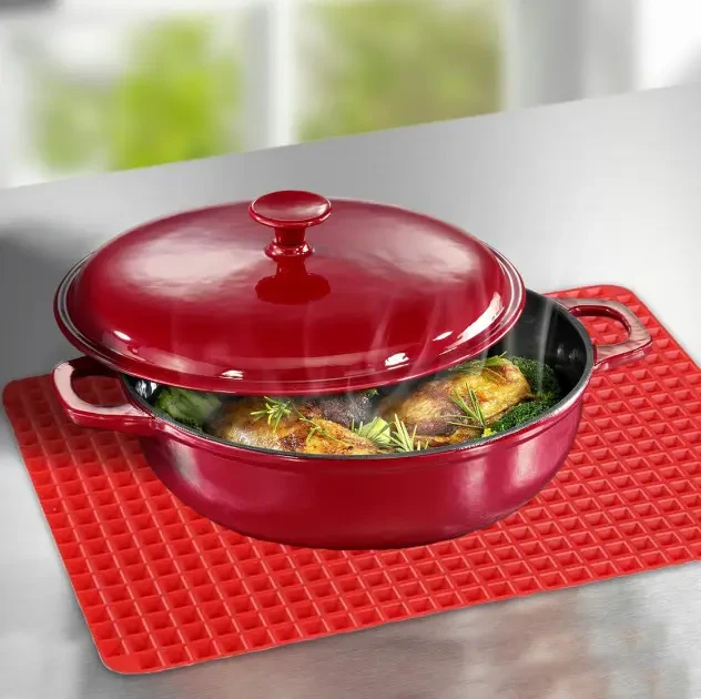 Килимок для випікання PYRAMID PAN Fat-Reduction Silicone Cooking Mat (16,25х11,5 см, силіконовий)grill – фото 4