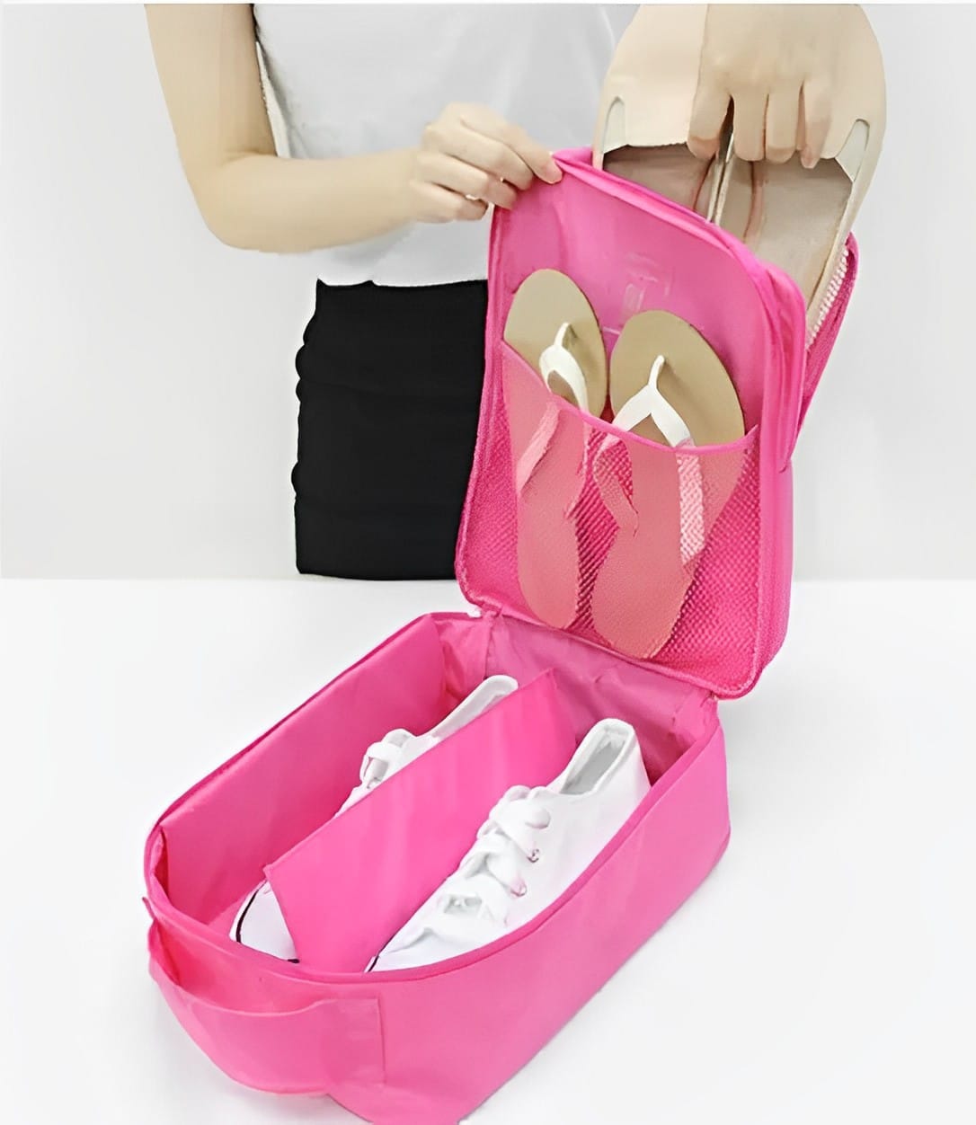 Органайзер для взуття Travel Shoes Pouch Ver.2 Рожевий – фото 1