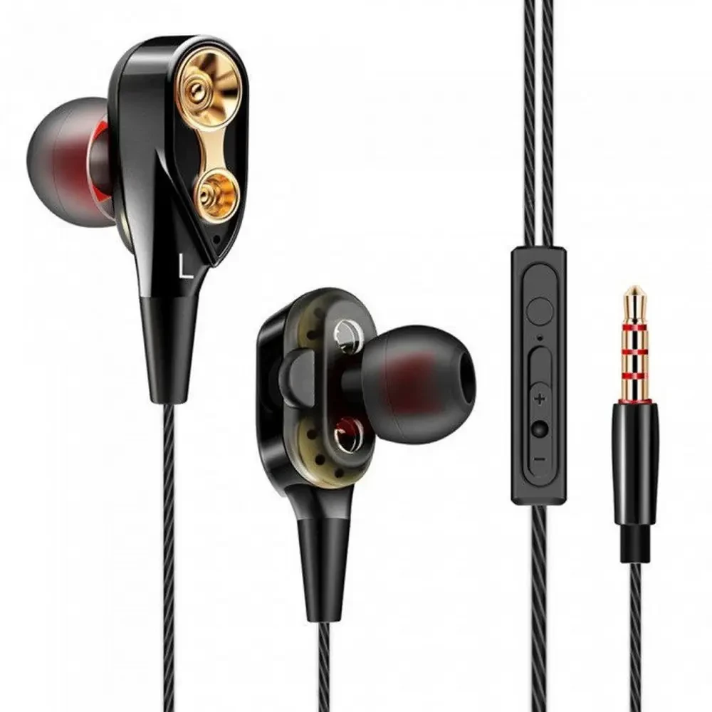Навушники TOPK з мікрофоном HiFi стерео 3,5 мм чорні (TK-CK8-BL) – фото 1