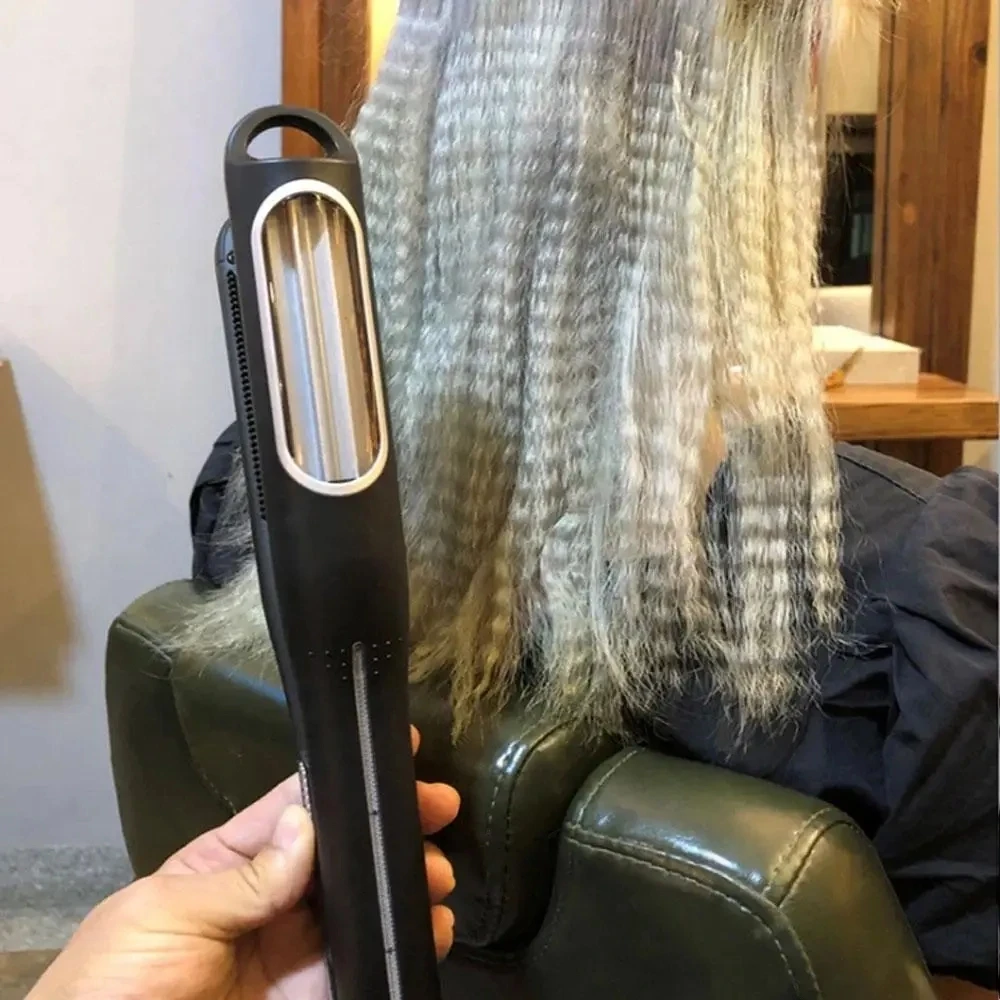 Праска-гофре для укладання волосся з LED-індикатором Automatic Crimping Hair Iron 8808 – фото 4