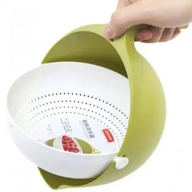 Друшляк MESH STRAINER Drain Basket 2в1, друшляк-ківш – фото 1
