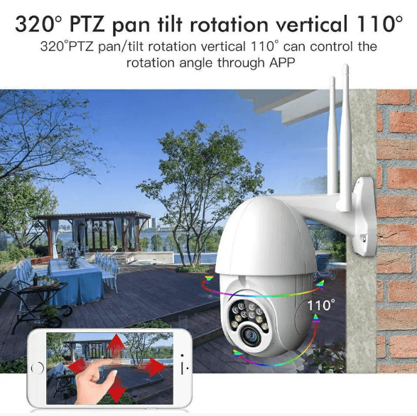 Вулична IP-камера відеоспостереження поворотна Wi-Fi камера Sdeter IPC-V380-Q10 1080P – фото 4