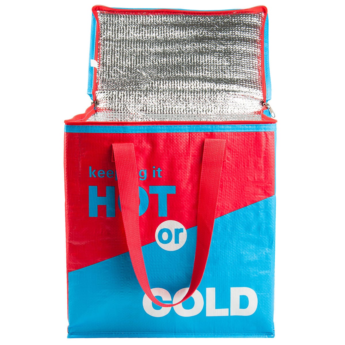 Термосумка, сумка-холодильник 32х20х35 см 22 л Sannen Cooler Bag Червоно-синя DT4244 – фото 3