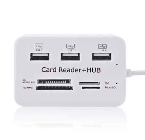 Картридер для читання карт-концентраторів HUB USB Combo 2.0 USB/MS/MS Pro DUO/SD/M2/MMC/MicroSD – фото 1