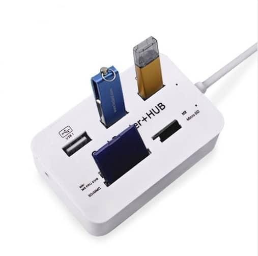 Картридер для читання карт-концентраторів HUB USB Combo 2.0 USB/MS/MS Pro DUO/SD/M2/MMC/MicroSD – фото 2