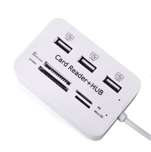 Картридер для читання карт-концентраторів HUB USB Combo 2.0 USB/MS/MS Pro DUO/SD/M2/MMC/MicroSD – фото 3