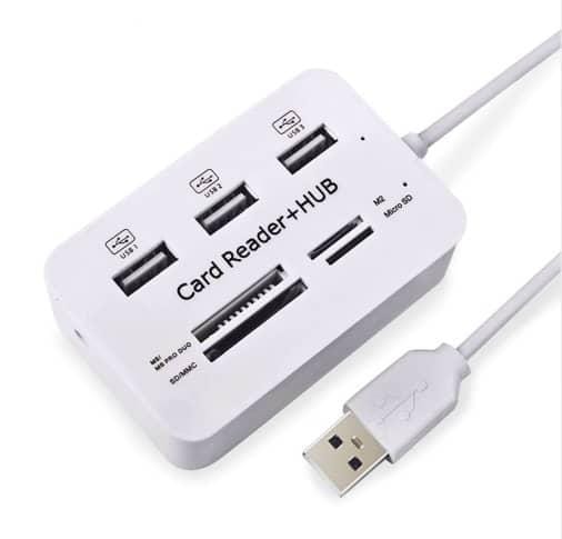 Картридер для читання карт-концентраторів HUB USB Combo 2.0 USB/MS/MS Pro DUO/SD/M2/MMC/MicroSD – фото 5