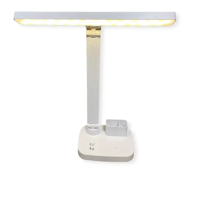 Потужна акумуляторна настільна лампа Digad 1963 на 48 LED 5 W (ЗАРЯДКА ВІД USB/C’ЄМНІ АКУМУЛЯТОРИ) Біла – фото 1