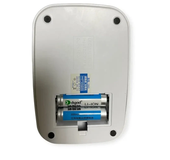 Потужна акумуляторна настільна лампа Digad 1963 на 48 LED 5 W (ЗАРЯДКА ВІД USB/C’ЄМНІ АКУМУЛЯТОРИ) Біла – фото 6
