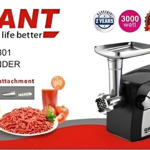 Електром'ясорубка GRANT 6301 3000W металевий корпус соковичавниця
