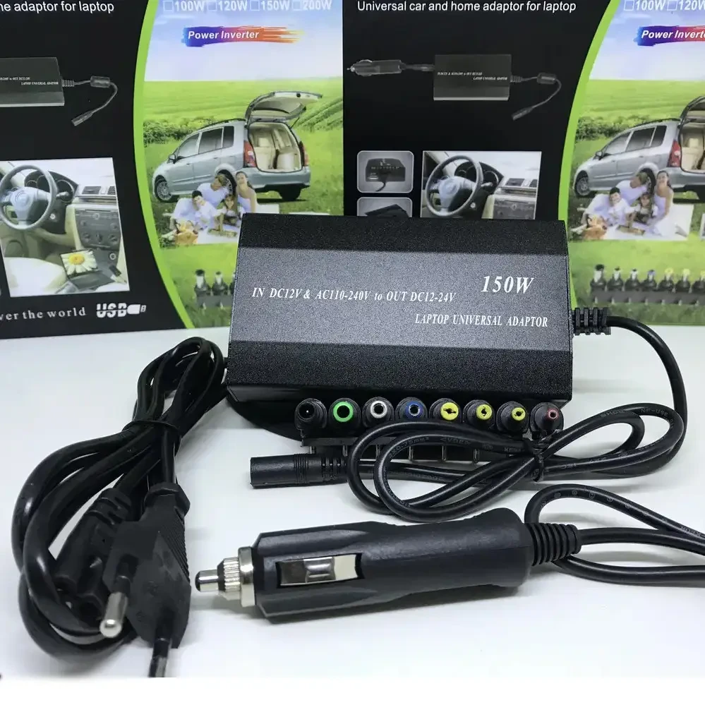 Адаптер для ноутбука MY 120W універсальне заряджання Блок живлення від мережі та прикурювача 12-24 В – фото 1