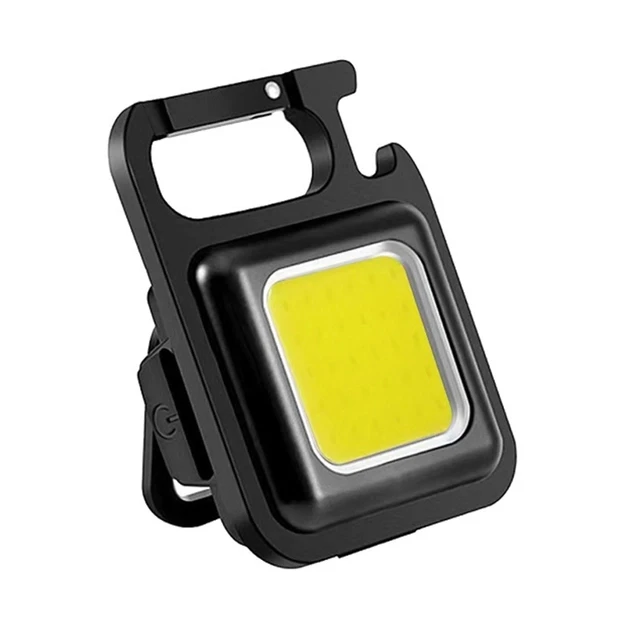 Ліхтарик брелок акумуляторний LED COB з карабіном і магнітом 500 mAh – фото 2