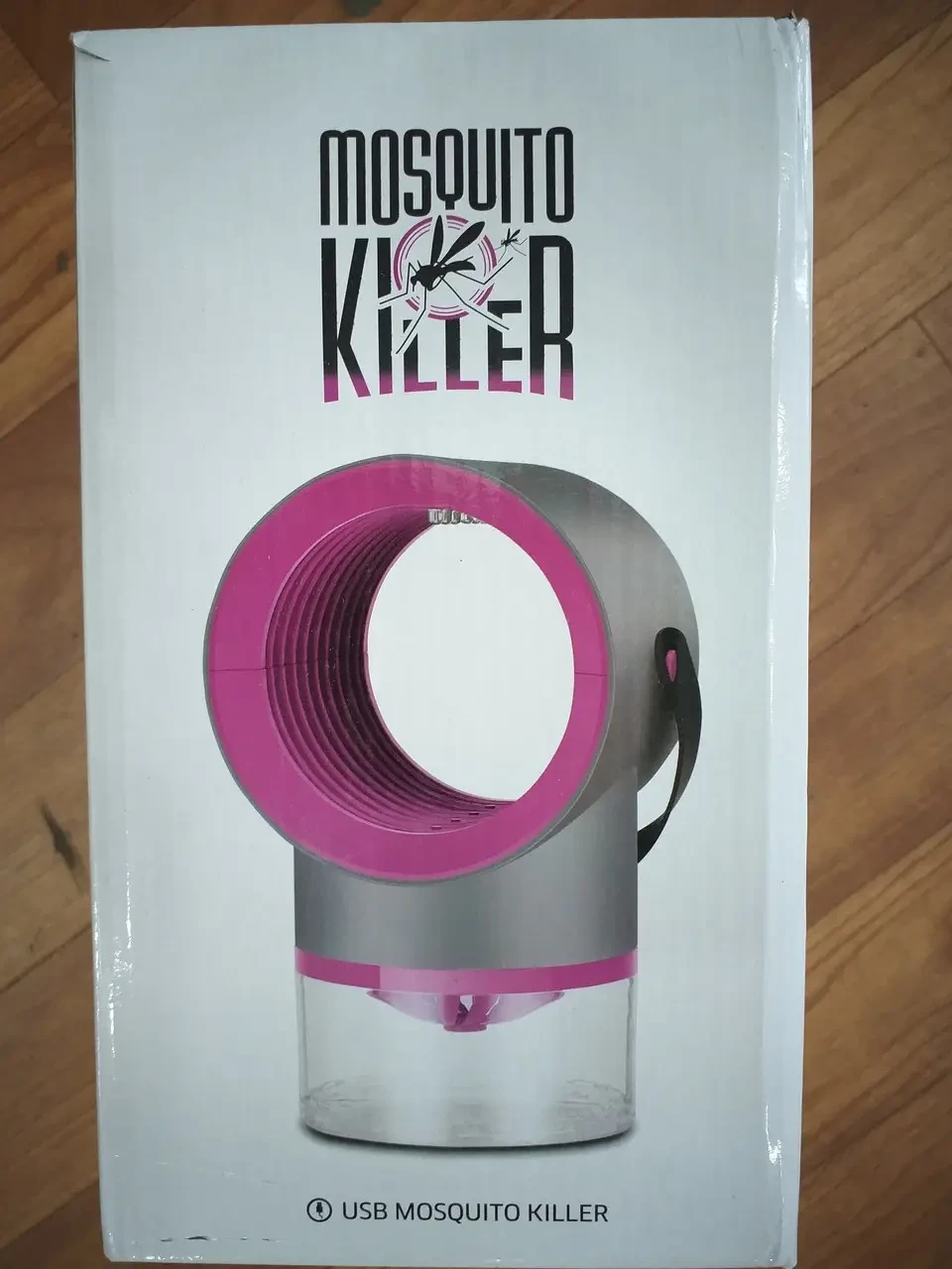 Лампа-сукня знищувач настільна від комах і комарів Mosquito killer gray-pink – фото 2