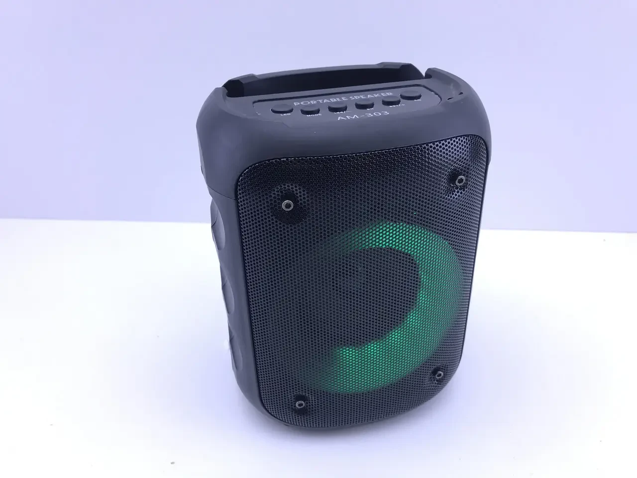 Колонка з LED-підсвіткою музична портативна Bluetooth AM-303 – фото 4