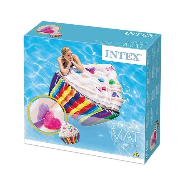 Надувний пліт Intex 58770 Кекс (142×135 см) Cupcake Mat – фото 2