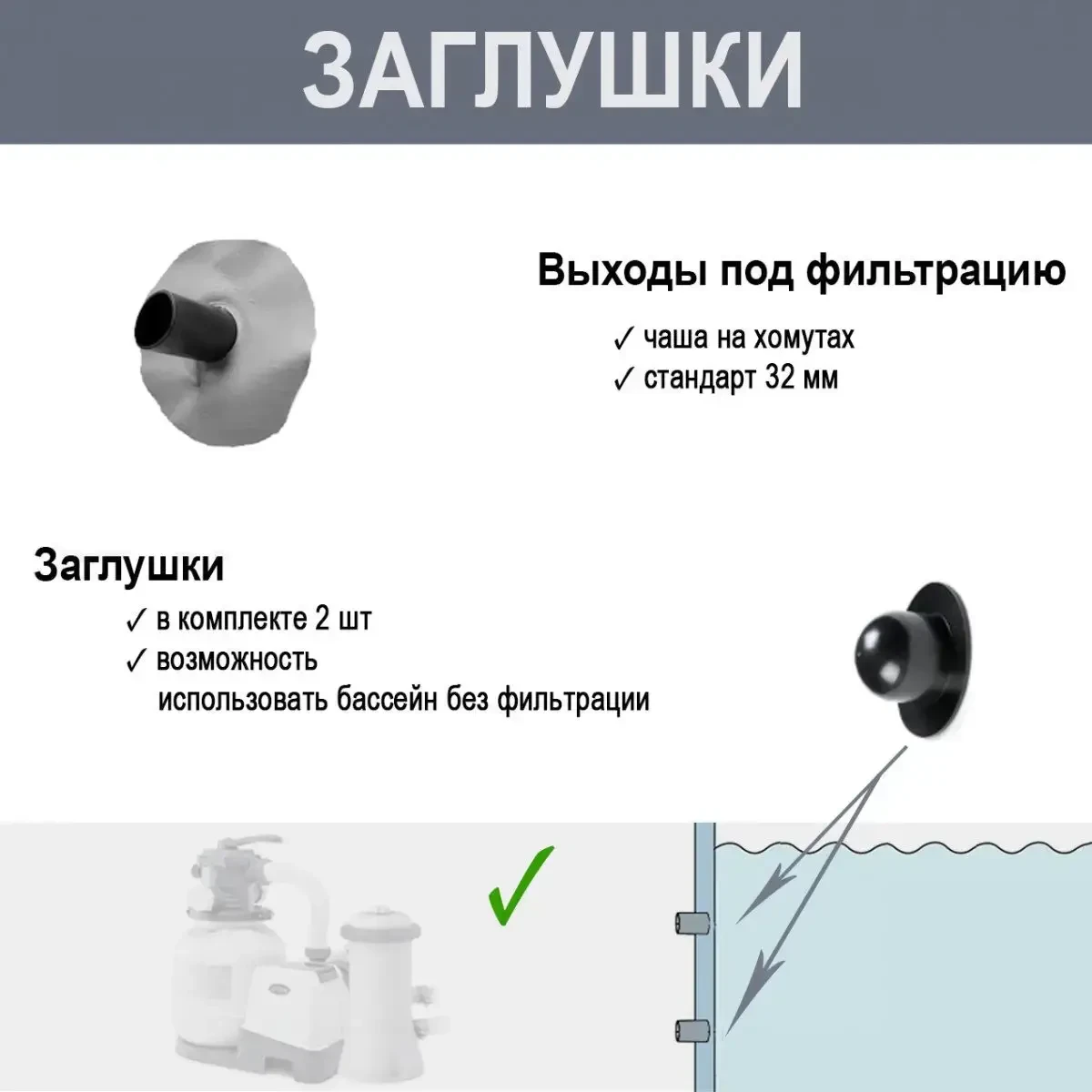 Каркасний басейн Intex 28206 розмір 305х76 см, об’єм 4485 л. – фото 4