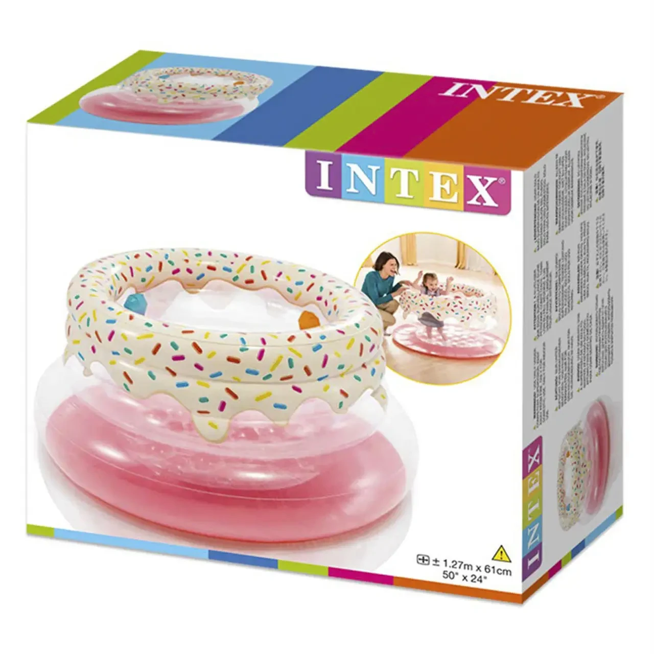 Надувний ігровий центр манеж Intex Пончик 48476 127 x 61 см PK – фото 2