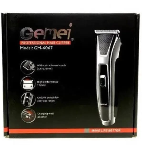Машинка для стриження Gemei GM 6067 ⁇ Тример акумуляторний – фото 2