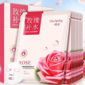 Тканинна маска для обличчя з екстрактом троянд Rose Moisturizing Mask One Spring 30 г