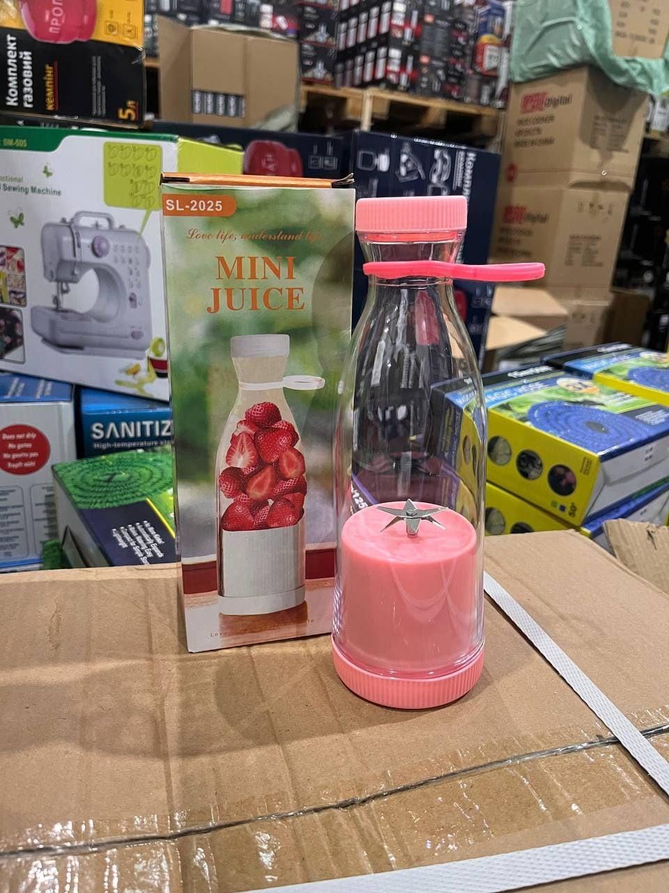 Портативний блендер FRESH JUICE мініблендер для смузі зручний переносний блендер пляшка – фото 5