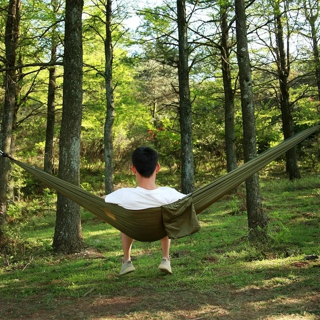 Гамак подвійний із москітною сіткою Hammock With Net Army для відпочинку до 200 кг – фото 3