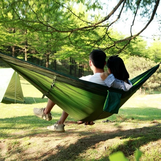 Туристичний гамак із москітною сіткою UKC Hammock Net зелений до 200 кг. – фото 2