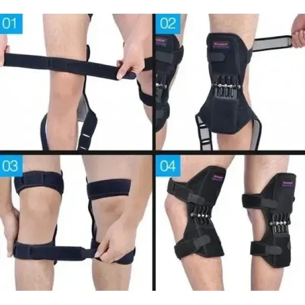 Колінні стабілізатори підкочені біонічні Powerknee Nasus Sports Lite для підтримки колінного суглоба – фото 4