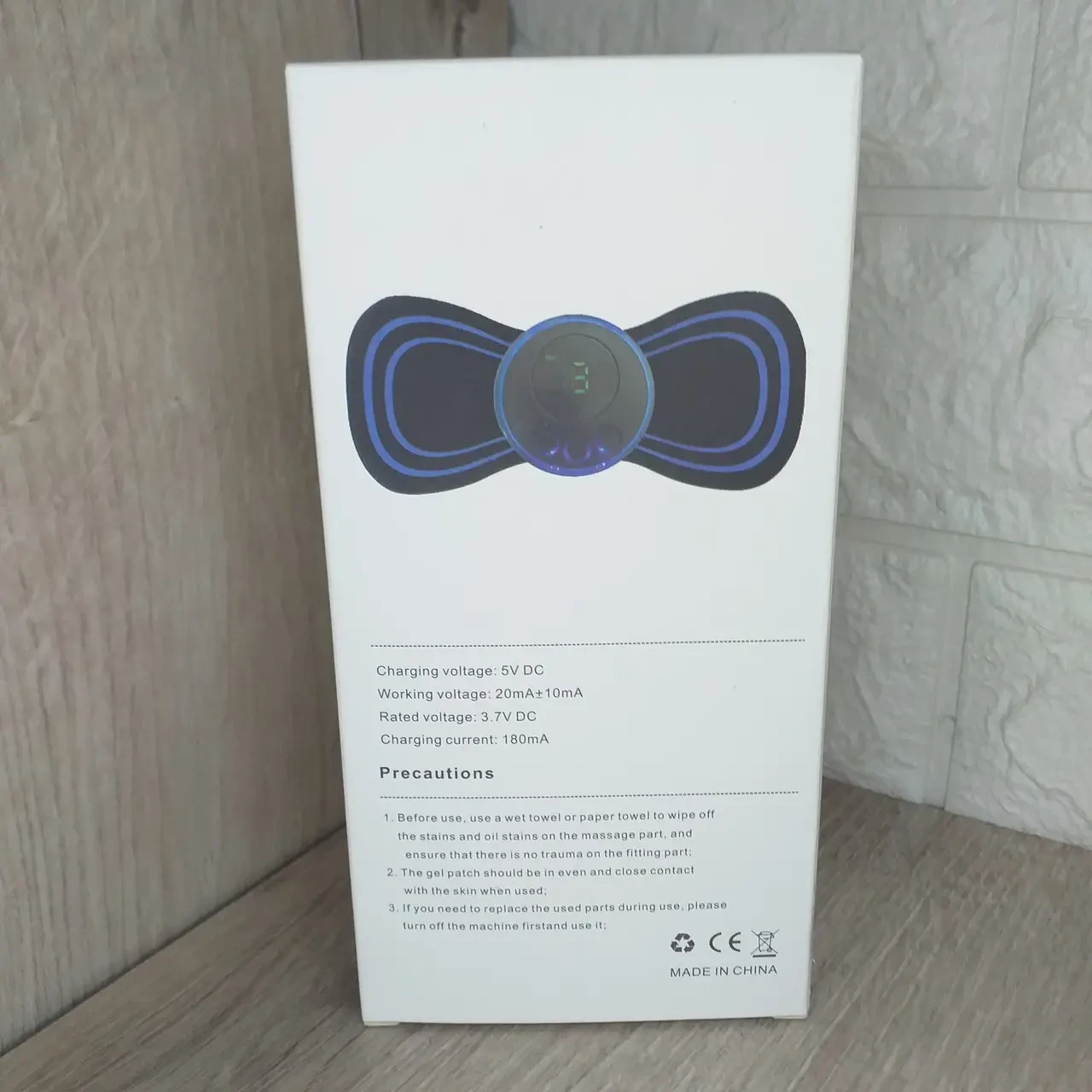 Імпульсний USB масажер-міостимулятор MA-1 EMS масажер міостимулятор метелик – фото 4