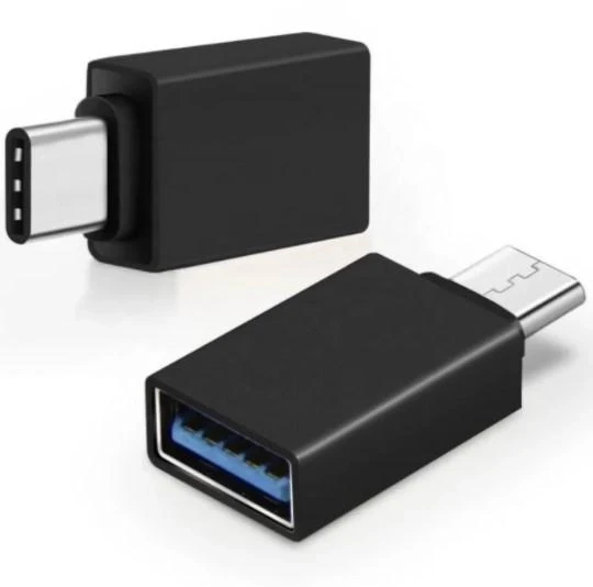 Перехідник USB OTG-01 з телефона на флешку — Type-C чорний – фото 1