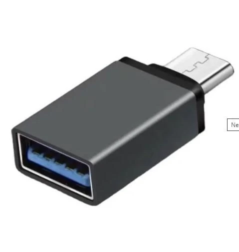 Перехідник USB OTG-01 з телефона на флешку — Type-C чорний – фото 2