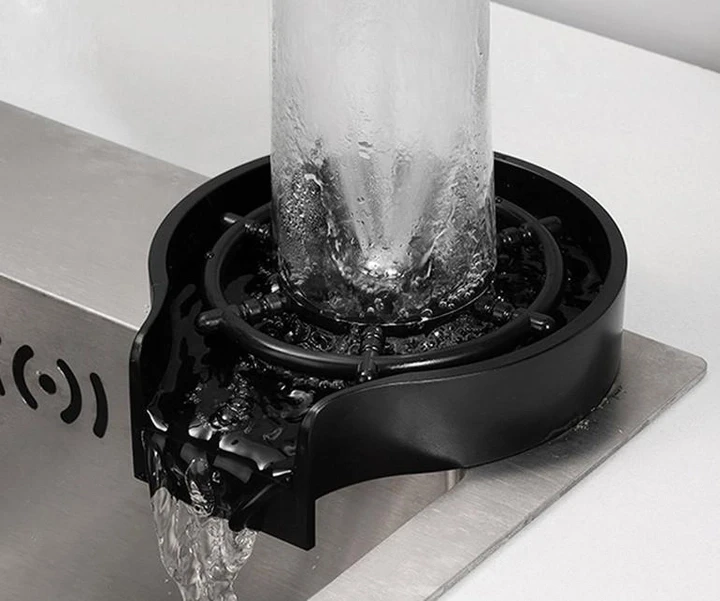 Ополіскувач для склянок чашок кухлів келихів ринзер колір чорний – фото 1