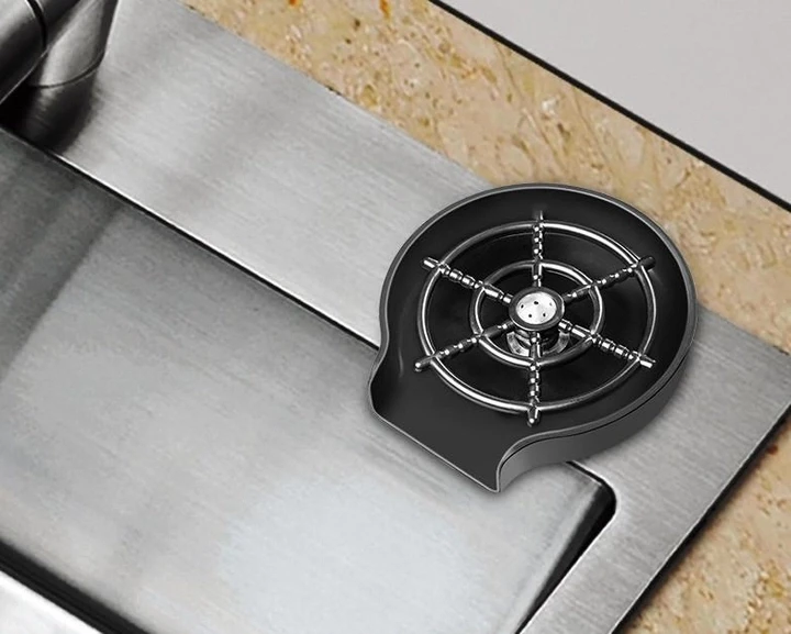 Ополіскувач для склянок чашок кухлів келихів ринзер колір чорний – фото 5