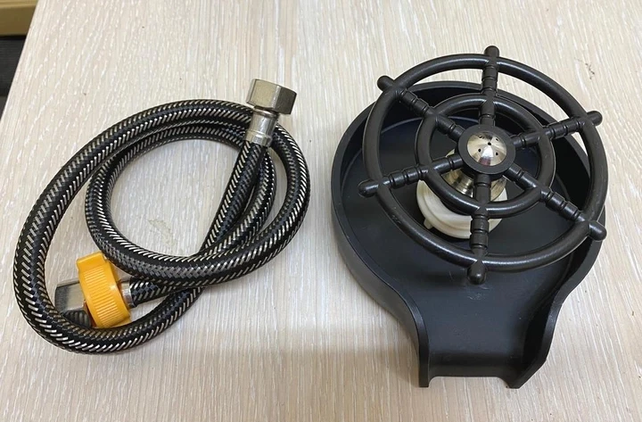 Ополіскувач для склянок чашок кухлів келихів ринзер колір чорний – фото 3