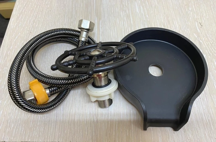 Ополіскувач для склянок чашок кухлів келихів ринзер колір чорний – фото 4