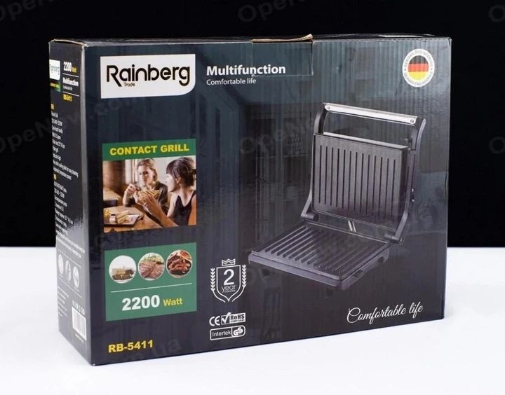 Гриль притискний Rainberg RB-5411 контактний – фото 5