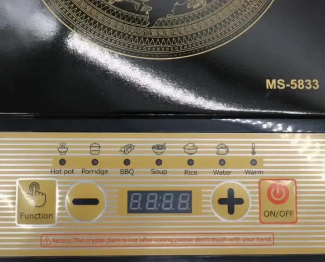 Індукційна плита Domotec MS-5833 Електроплита індукційна 2000 Вт Настільна електрична плита – фото 3