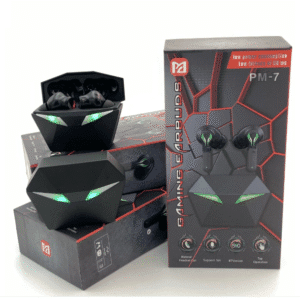 Бездротові ігрові вакуумні сенсорні навушники Bluetooth TWS PM-7 PRO STEREO з RGB-підсвіткою