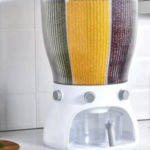 Диспенсер для круп Круглий обертовий із дозатором на 10 кг LY-37