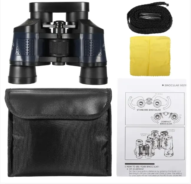 Бінокль для полювання та риболовлі туристичний Bushnell Night Quality 60X60 з чохлом – фото 5