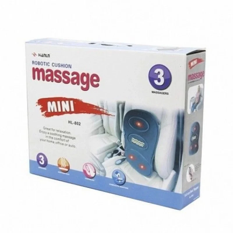 Масажна накидка 3 Режими для автомобіля й офісу з прогрівом Robotic Cushion Massage HL-802 – фото 3
