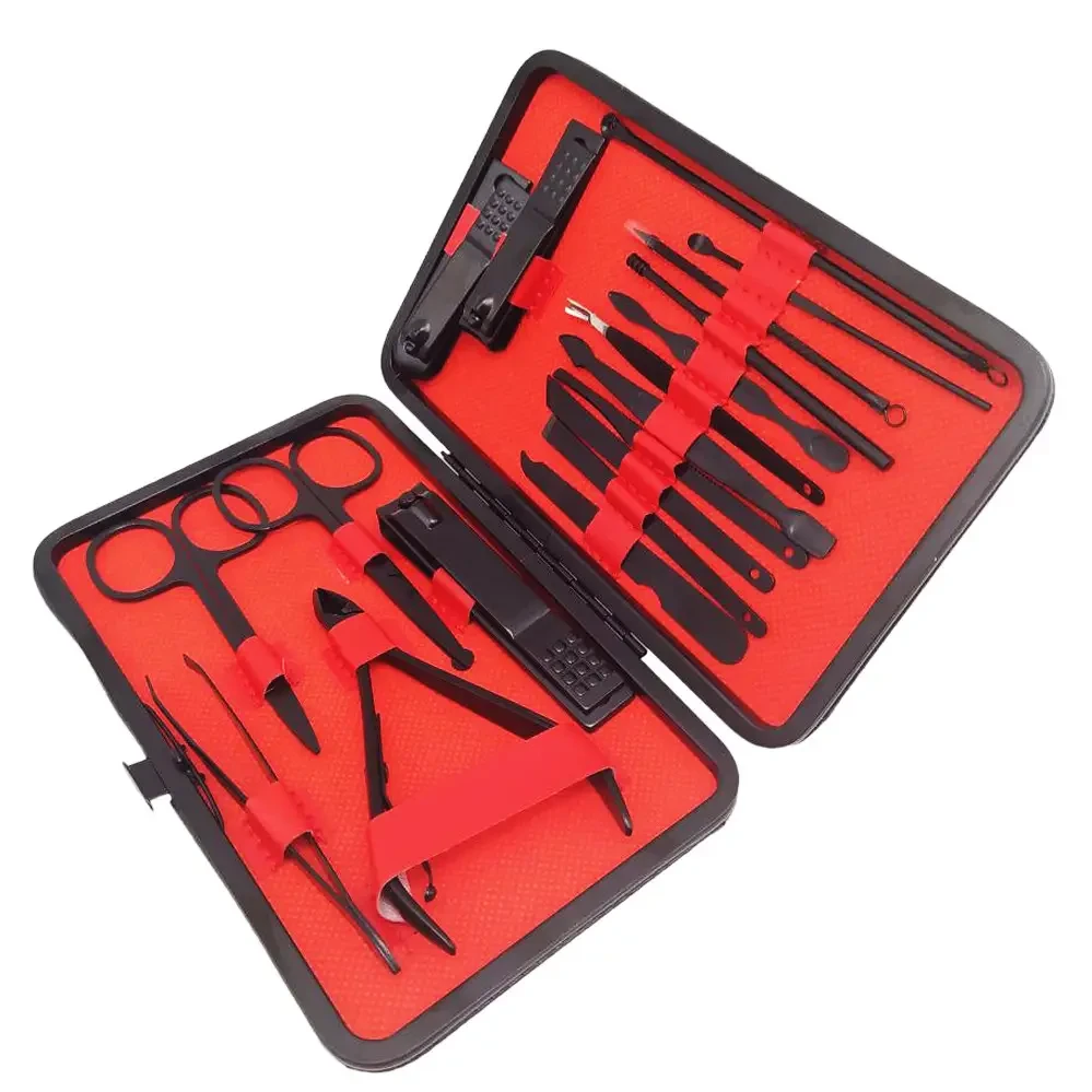 Манікюрний набір 18 предметів у футлярі професійні інструменти для манікюру та педикюру – фото 9