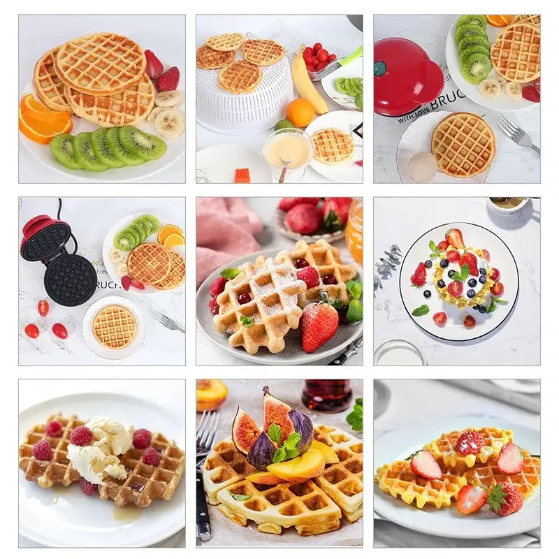 Вафельниця міні для бельгійських вафель Mini Waffle Maker – фото 4