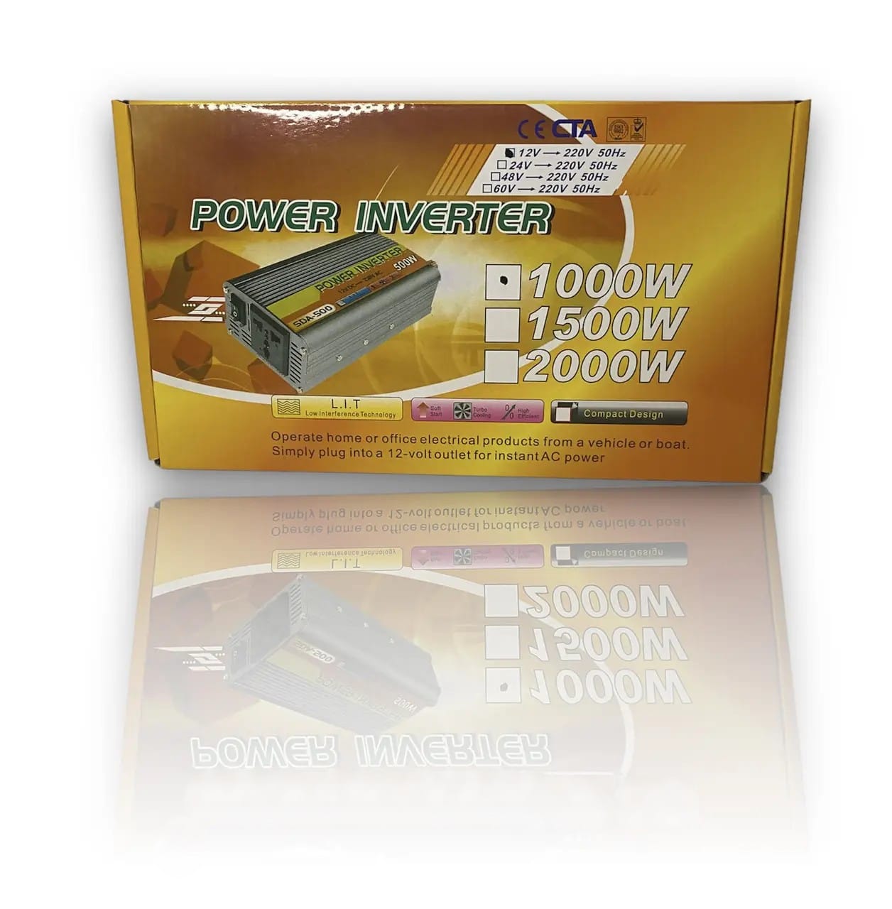 Перетворювач напруги з 12V на 220 V (1000W) – фото 2